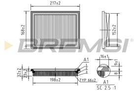 Воздушный фильтр Bremsi fa0578