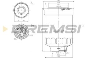 Паливний фільтр Bremsi fe0798