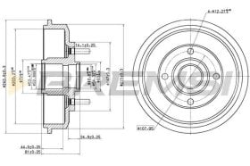 Тормозной барабан Bremsi cr5654