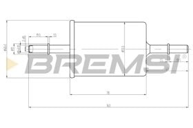 Паливний фільтр Bremsi fe0062