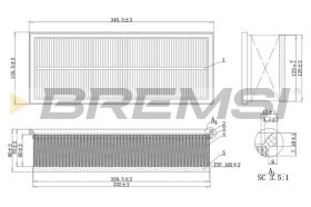 Воздушный фильтр Bremsi fa1237