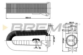 Воздушный фильтр Bremsi fa0632