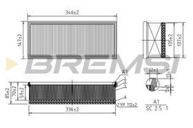 Воздушный фильтр Bremsi fa0531