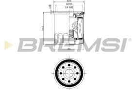 Оливний фільтр Bremsi fl0026