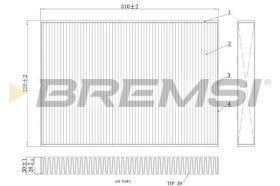 Фильтр салона Bremsi fc0410a