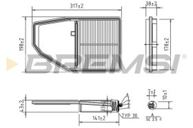 Повітряний фільтр Bremsi fa1689