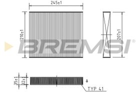 Фильтр салона Bremsi fc0094