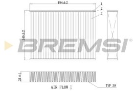 Фильтр салона Bremsi fc0432