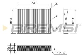 Фільтр салону Bremsi fc0457