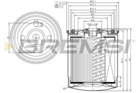 Паливний фільтр Bremsi fe1312