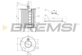 Оливний фільтр Bremsi fl0020