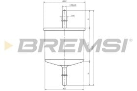 Паливний фільтр Bremsi fe1887