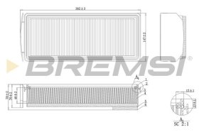 Воздушный фильтр Bremsi fa1205
