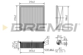 Воздушный фильтр Bremsi fa1641