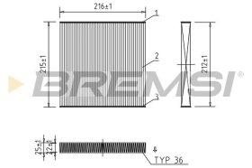 Фільтр салону Bremsi fc0437