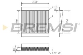Фільтр салону Bremsi fc0854