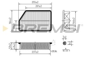 Воздушный фильтр Bremsi fa0607