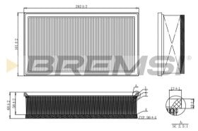 Воздушный фильтр Bremsi fa1214