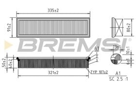 Повітряний фільтр Bremsi fa0630