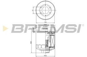 Масляный фильтр Bremsi fl0023