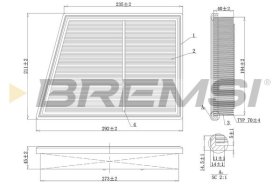 Воздушный фильтр Bremsi fa1168