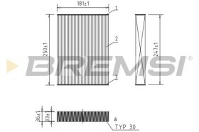 Фильтр салона Bremsi fc0927