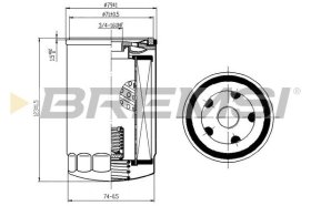 Оливний фільтр Bremsi fl1306