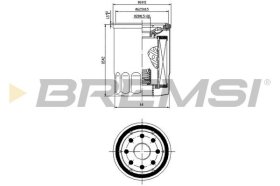 Оливний фільтр Bremsi fl0025