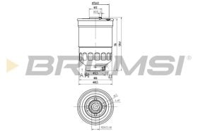 Паливний фільтр Bremsi fe0797