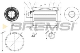 Топливный фильтр Bremsi fe0763
