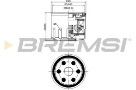 Оливний фільтр Bremsi fl0277