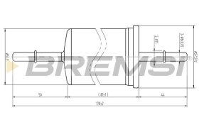 Паливний фільтр Bremsi fe1512