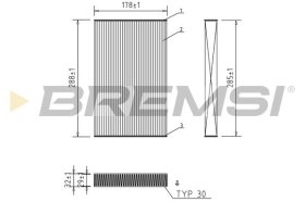 Фільтр салону Bremsi fc0414