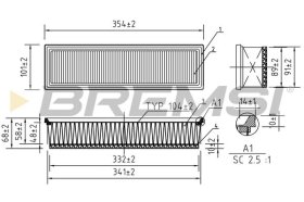 Воздушный фильтр Bremsi fa1277