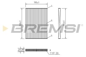 Фільтр салону Bremsi fc0076c