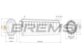 Воздушный фильтр Bremsi fa0124
