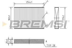Фильтр салона Bremsi fc0462a