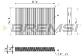 Фільтр салону Bremsi fc0484