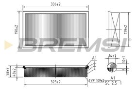 Воздушный фильтр Bremsi fa1370