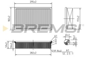Воздушный фильтр Bremsi fa2319