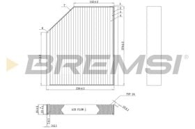 Фильтр салона Bremsi fc0406a