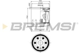 Масляный фильтр Bremsi fl0145
