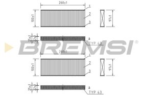 Фильтр салона Bremsi fc0938
