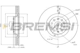 Тормозной диск Bremsi cd8000v