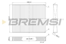 Фільтр салону Bremsi fc0854c