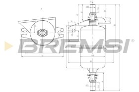 Паливний фільтр Bremsi fe0842