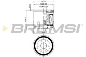 Оливний фільтр Bremsi fl0028