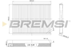Фильтр салона Bremsi fc0091