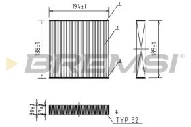 Фільтр салону Bremsi fc0171