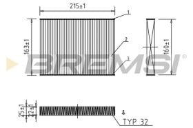 Фільтр салону Bremsi fc0187